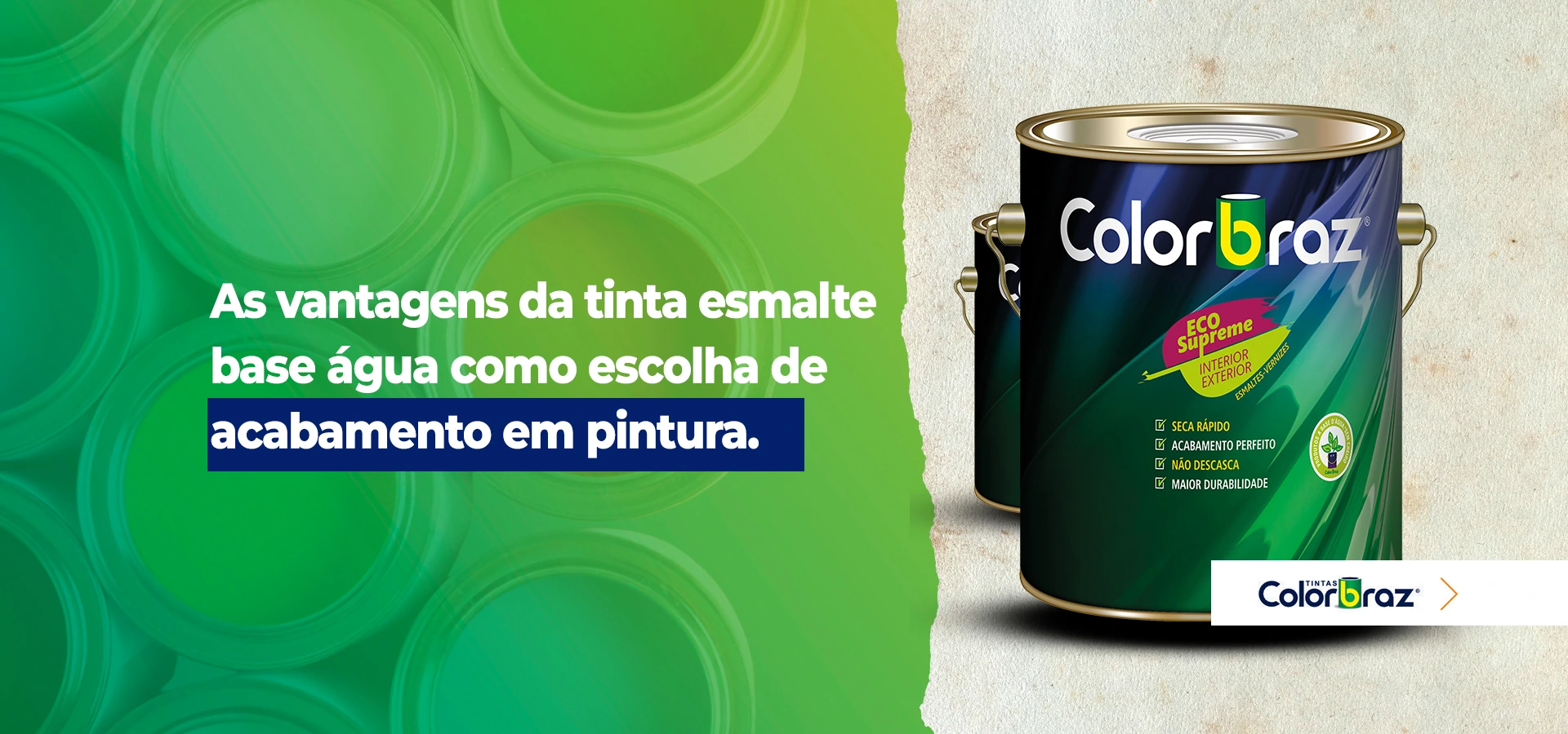 As vantagens da tinta esmalte base água como escolha de acabamento em pintura.